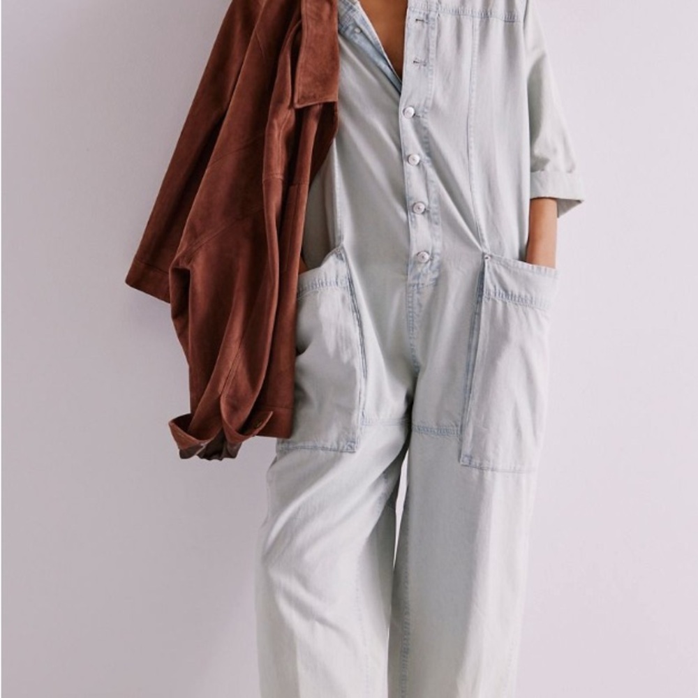 We The Free - Light Blue Denim Jumpsuit